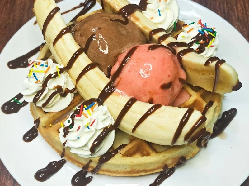 Morango - Helados, Waffles y Crepes
