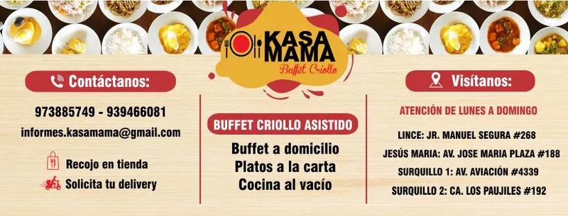 Restaurante Buffet Criollo Kasamama Lince