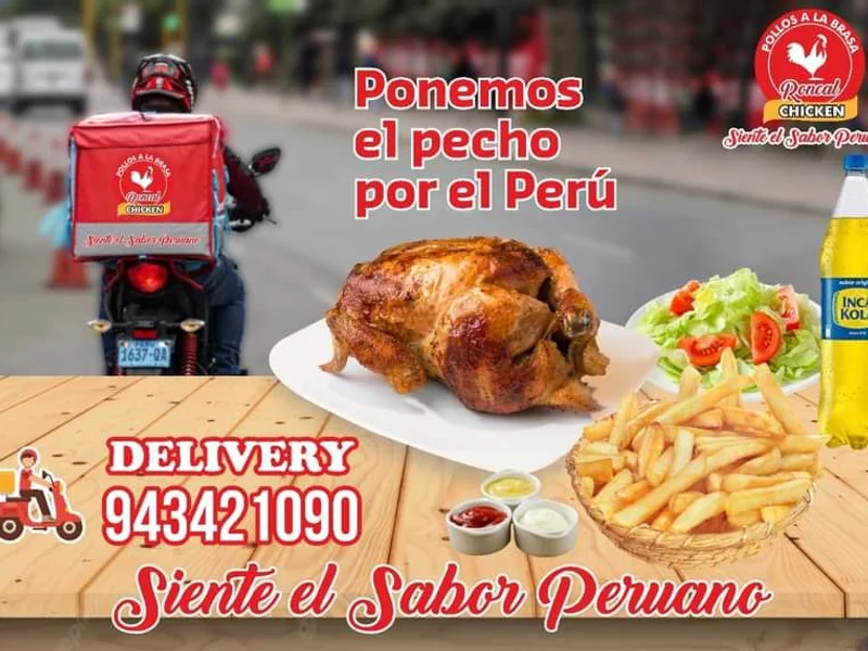 Pollos ala Brasa Roncal chicken