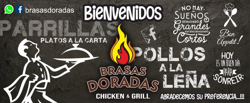 Brasas Doradas "Pollos a la Leña y Parrillas"