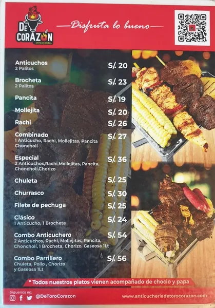 ANTICUCHERÍA DE TORO CORAZON