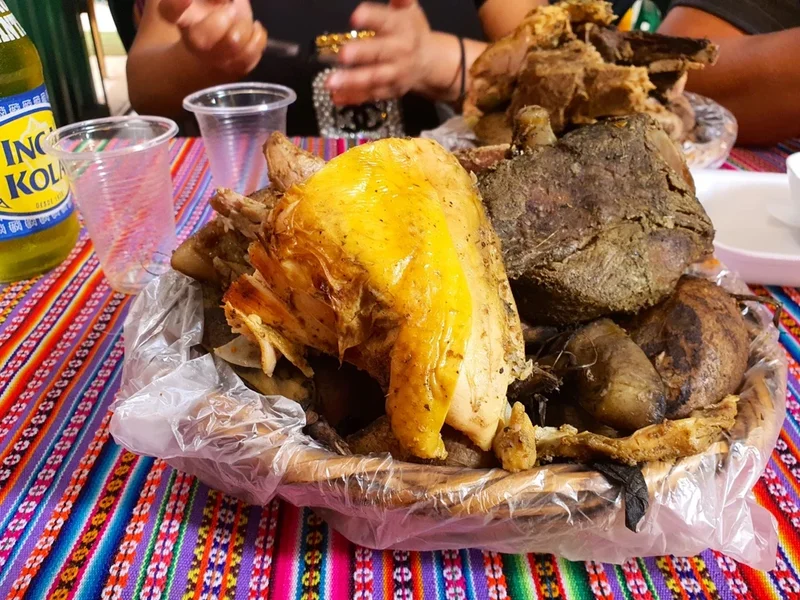 Que rica Pachamanca Santa Anita