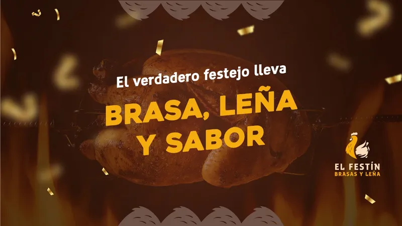 Festín Brasas Y Leña