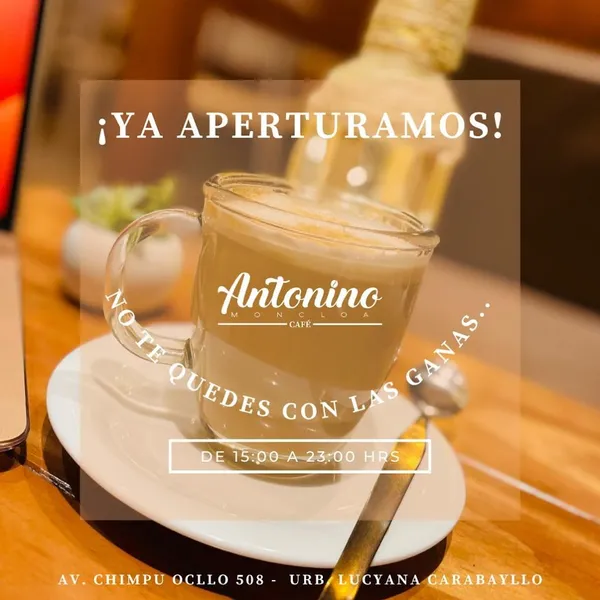 Antonino Moncloa café