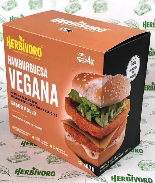 HERBIVORO HAMBURGUESAS VEGANAS