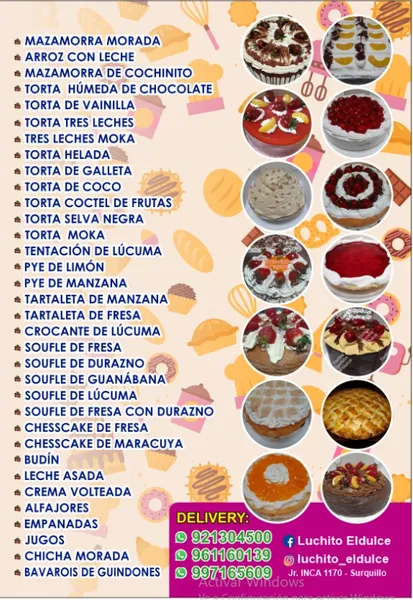 Restaurante de Postres Luchito Eldulce