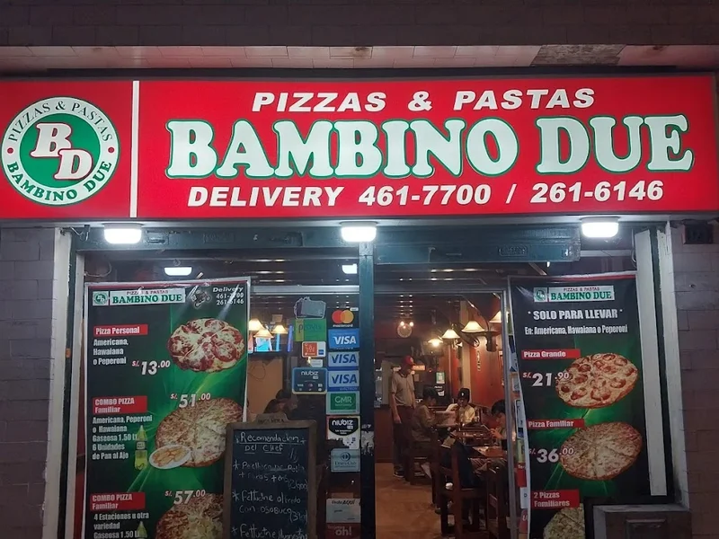 Pizzas & Pastas Bambino Due