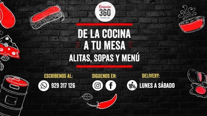 Barranco 360 -Food & Drinks (Ceviches - Parrillas )