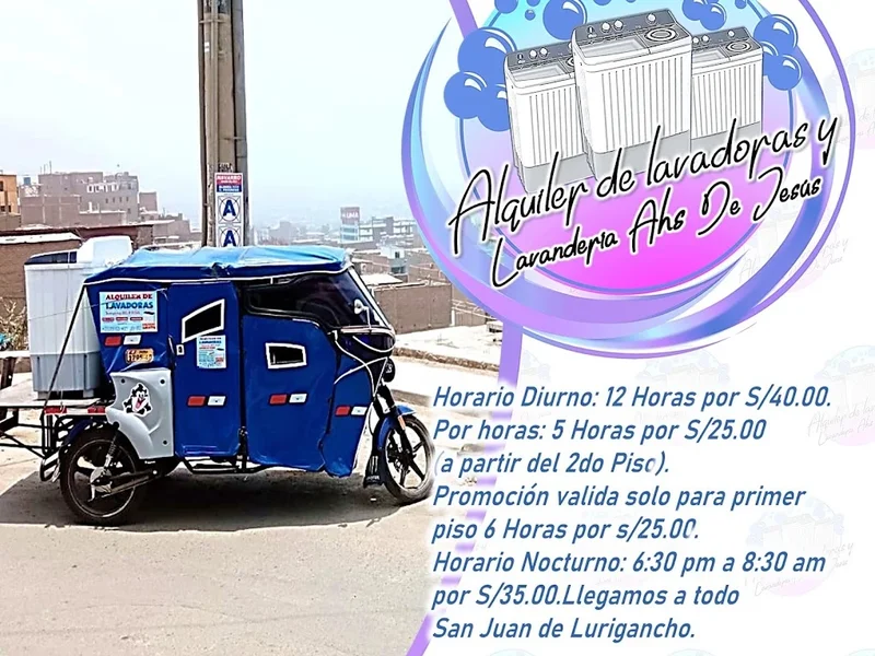Alquiler de lavadoras y lavandería AHS De Jesus