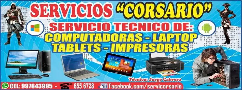 SERVICIO TÉCNICO DE COMPUTADORAS "CORSARIO"