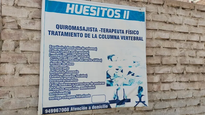 QUIROPRACTICO ("Huesero") HUESITOS II Quiropráctico Kinesiólogo , Terapeuta físico - Trujillo Huanchaco