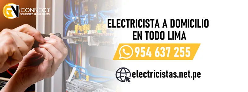 GV CONNECT EIRL,Electricistas a Domicilio