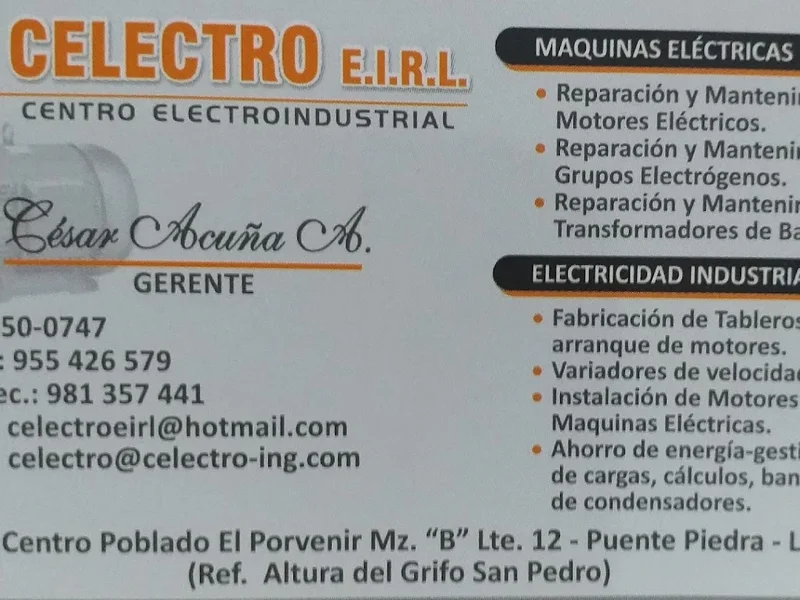 CELECTRO E.I.R.L