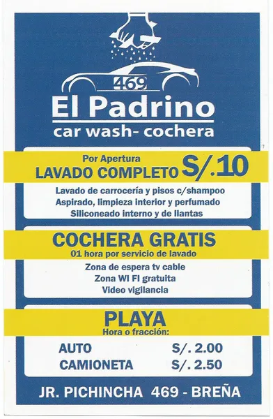 Cochera Car Wash El Padrino