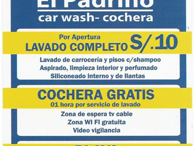 Cochera Car Wash El Padrino