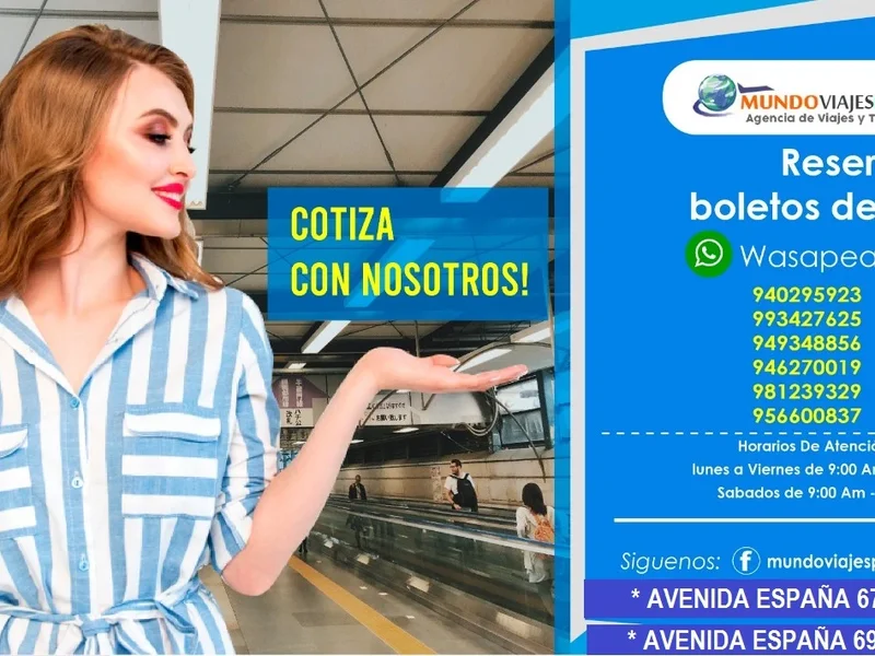 MUNDO VIAJES PERU - avenida españa 697, Breña (agencia de viajes)