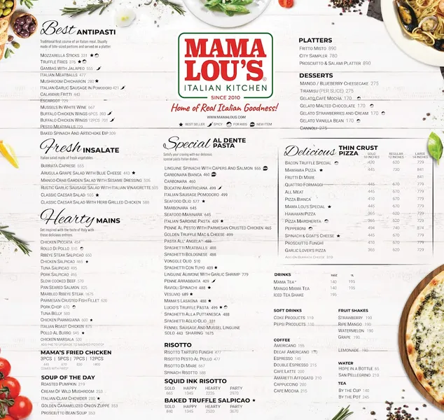 Mama Lou’s Italian Kitchen - SM City Clark