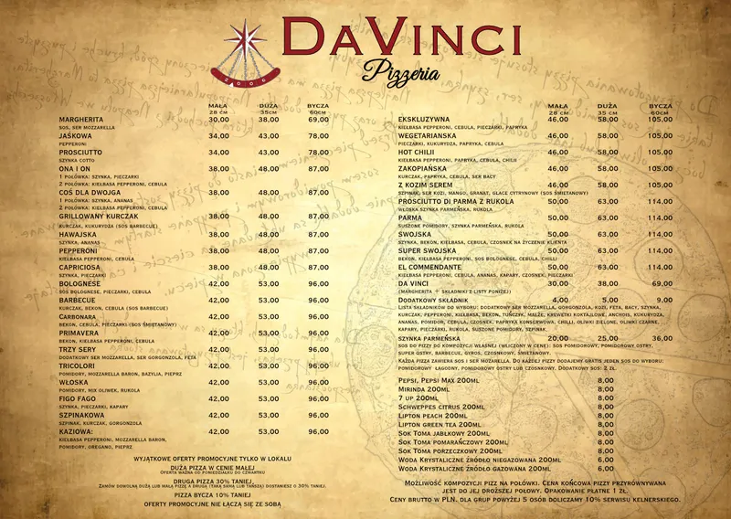 Pizzeria Da Vinci Restauracja