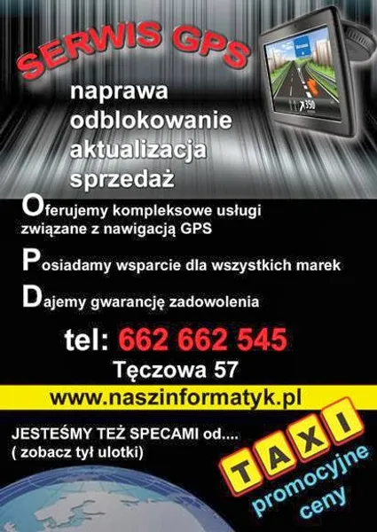 Serwis nawigacji GPS Wrocław