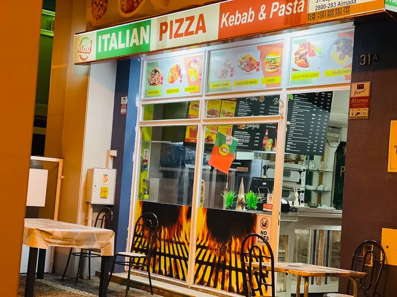 Italian pizza kebab &pasta