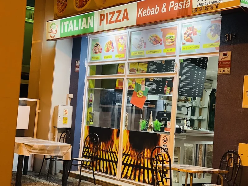 Italian pizza kebab &pasta