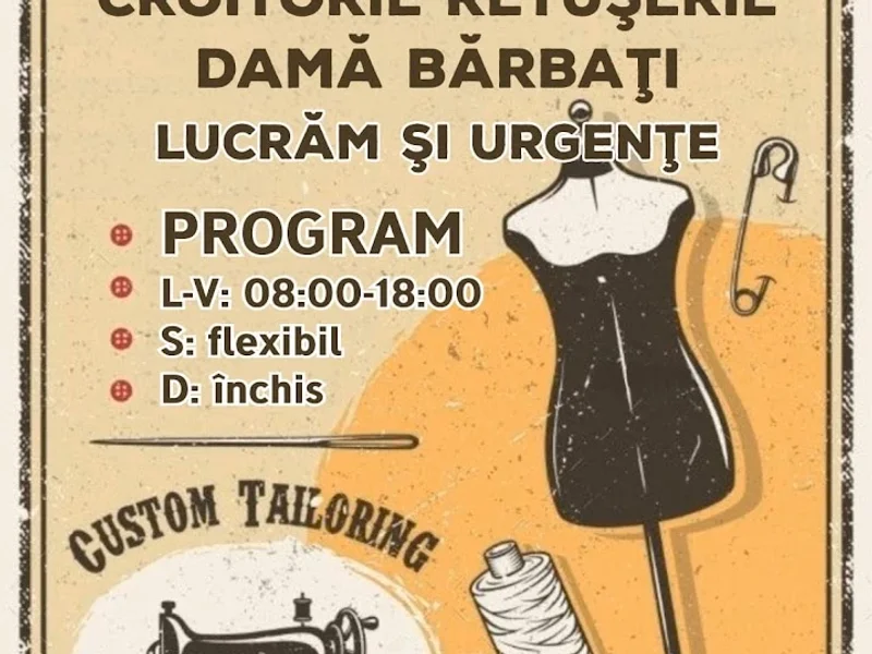 Croitorie si Retuserie Urgenta Iași Canta. Filip Caciuc