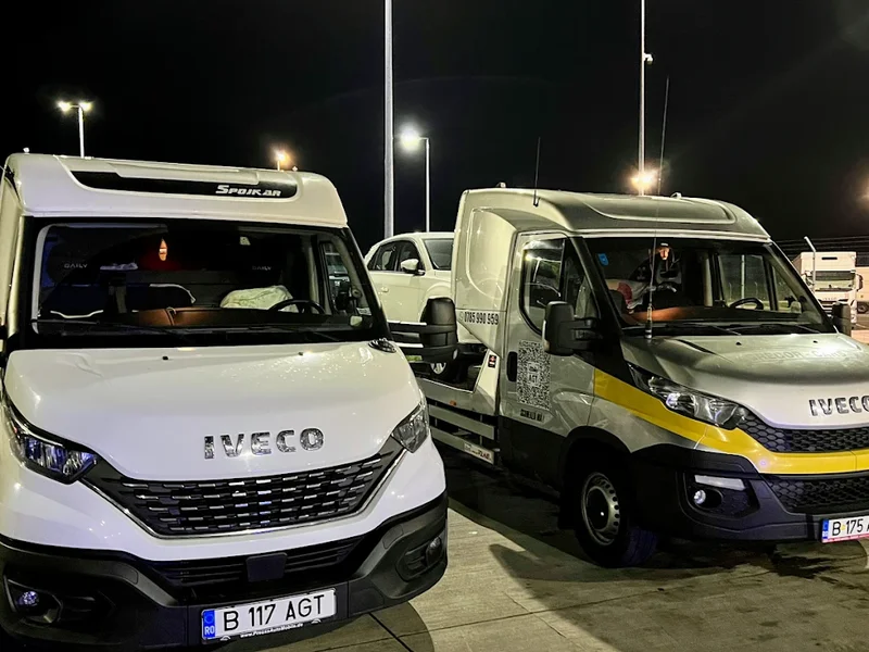 AGT TRANSPORT auto pe platforma din GERMANIA OLANDA BELGIA