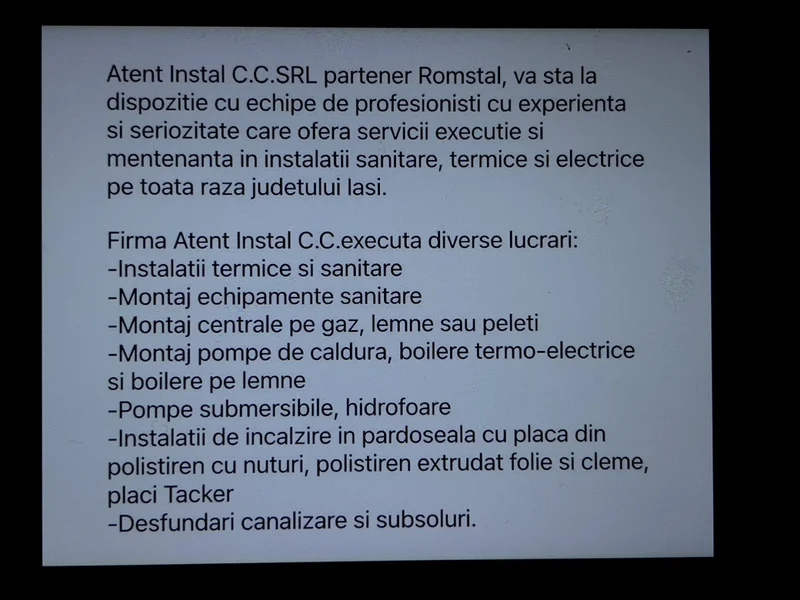 Atent Instal C.C.S.R.L