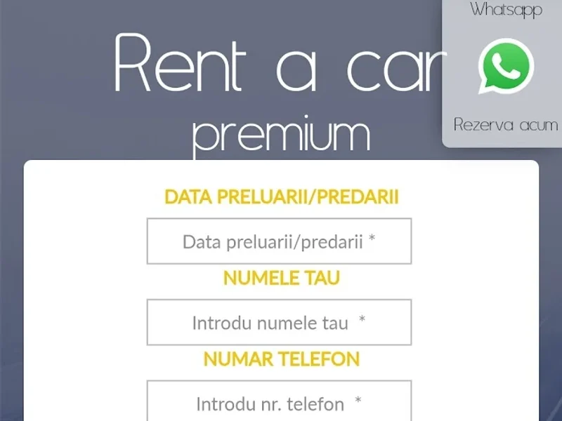 Inchirieri auto-Rentacarpremium