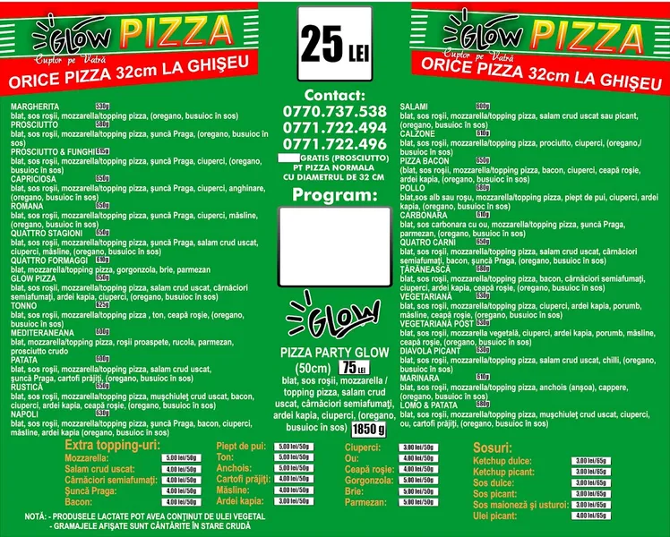 FABRICA DE PIZZA GLOW/PIZZA GLOW