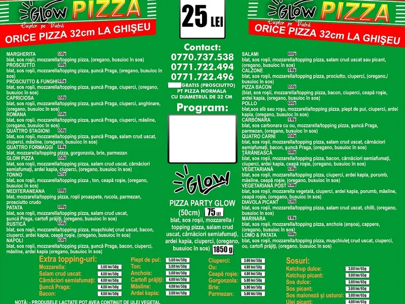 FABRICA DE PIZZA GLOW/PIZZA GLOW