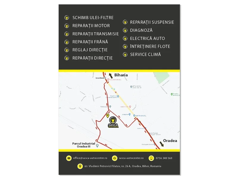 Service auto Oradea - Sasca Auto Center