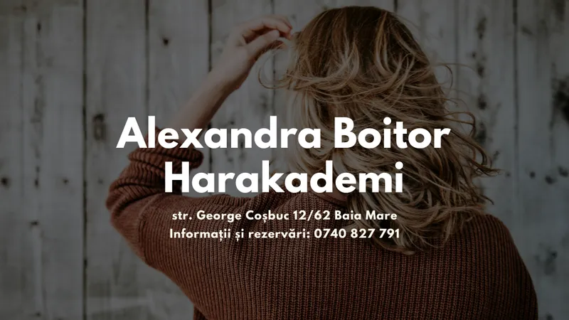 Alexandra Boitor Harakademi, Cursuri Avansate Hairstyling, Colorimetria și Chimia Părului, Salon Balayage WiKreate Baia Mare