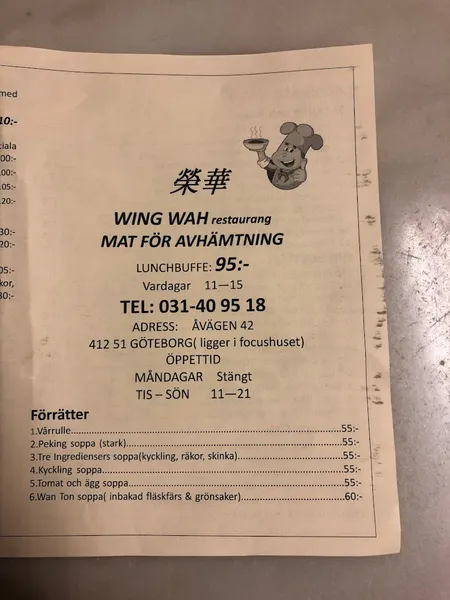 wing wah restaurang