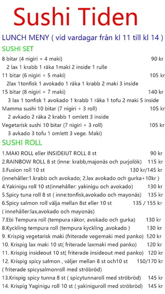 Sushi Tiden - Göteborg