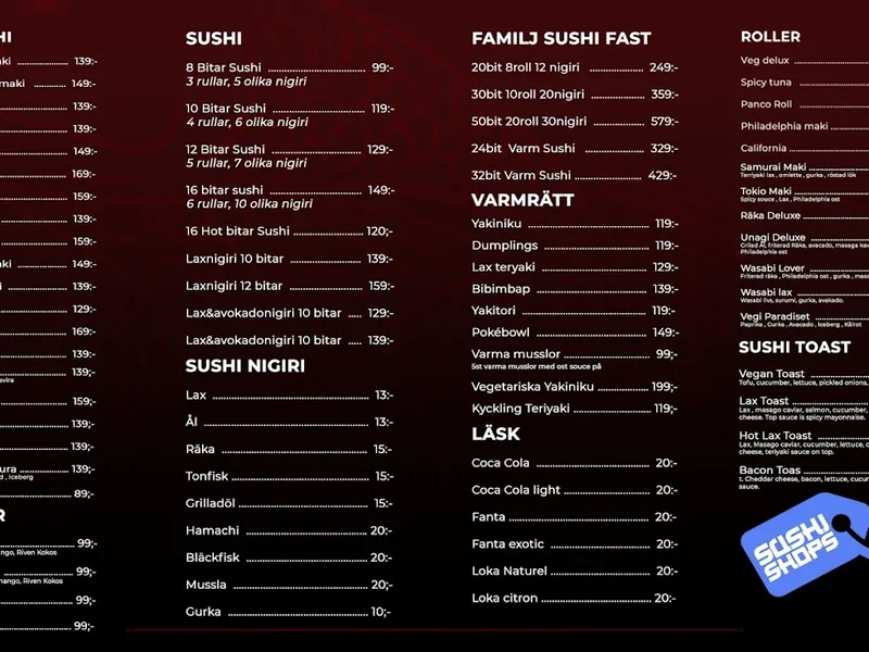 Gulliga Sushi Vendelsö