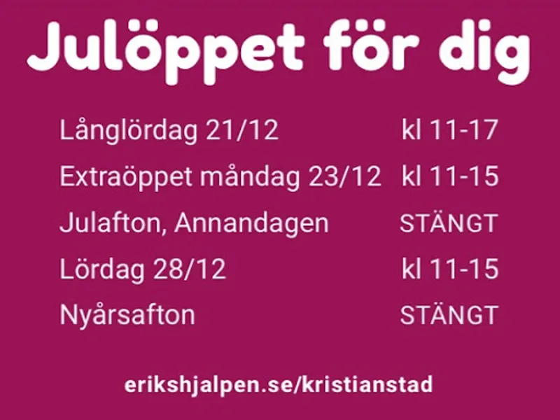 Erikshjälpen Second Hand Kristianstad