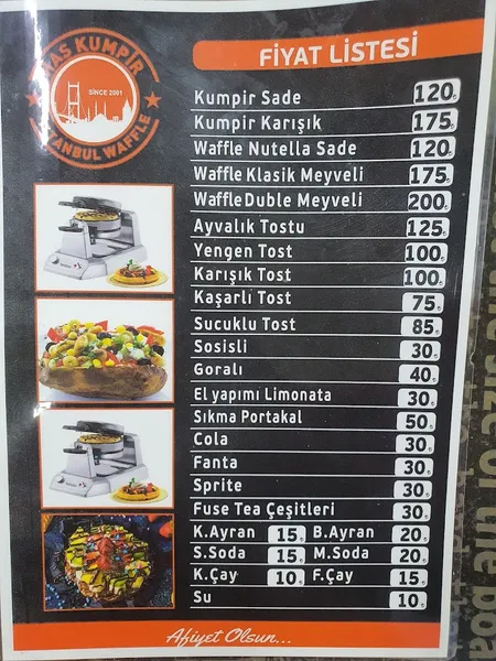 Has Kumpir istanbul waffle