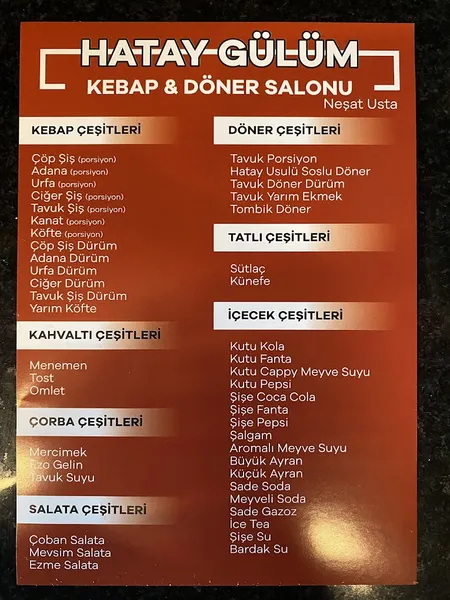 Hatay Gülüm Kebap ve Yemek Salonu