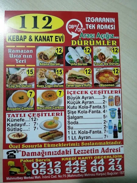 112 Kebap & Kanat Evi