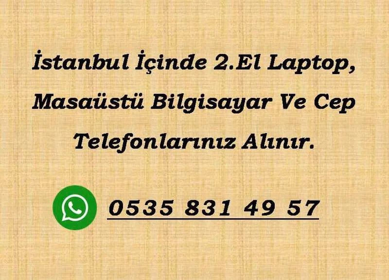 İstanbul İkinci El Laptop Alan Yerler Alım-Satım