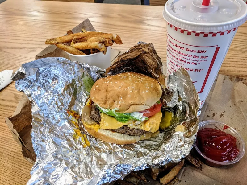 places for burgers Five Guys