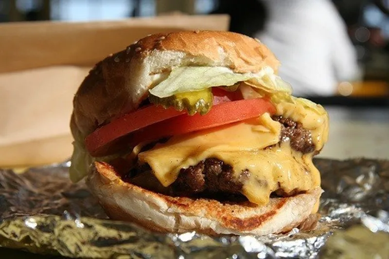 places for burgers Five Guys