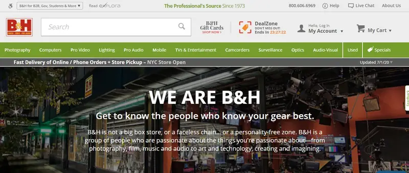B&H Photo Video - Electronics and Camera Store
