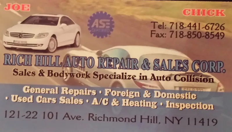 auto body shops Rich Hill Auto Repair in Richmond Hill