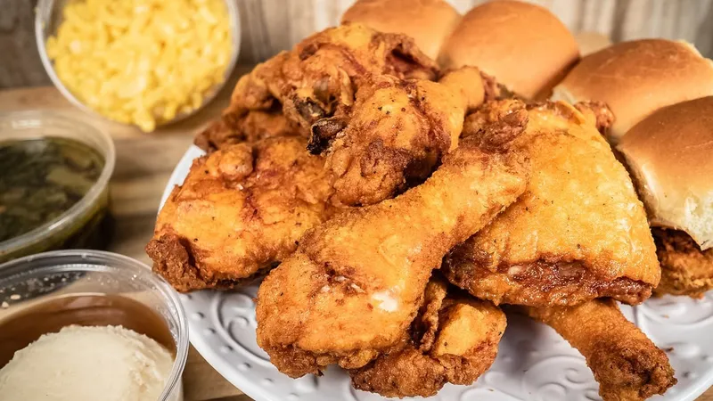 roasted chicken Crown Fried Chicken in Jamaica