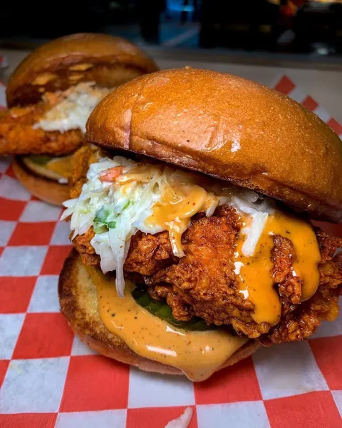 chicken sandwiches Birdies Hot Chicken