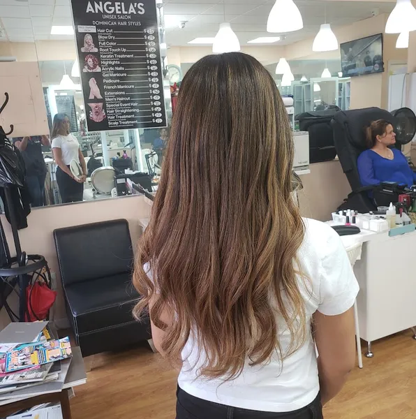 hair salons Angela's unisex salon in Maspeth