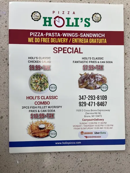 delivery restaurants Holi's Pizza