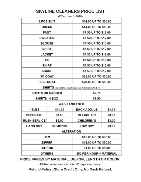 Top 13 dry cleaning in Gramercy NYC